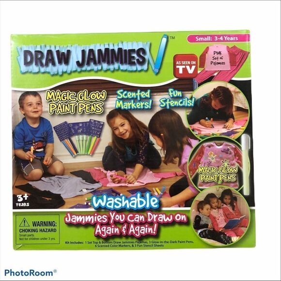 Brand New Set Of Draw Jammies Pink Size‎ 3-4 Yrs - Picture 1 of 9